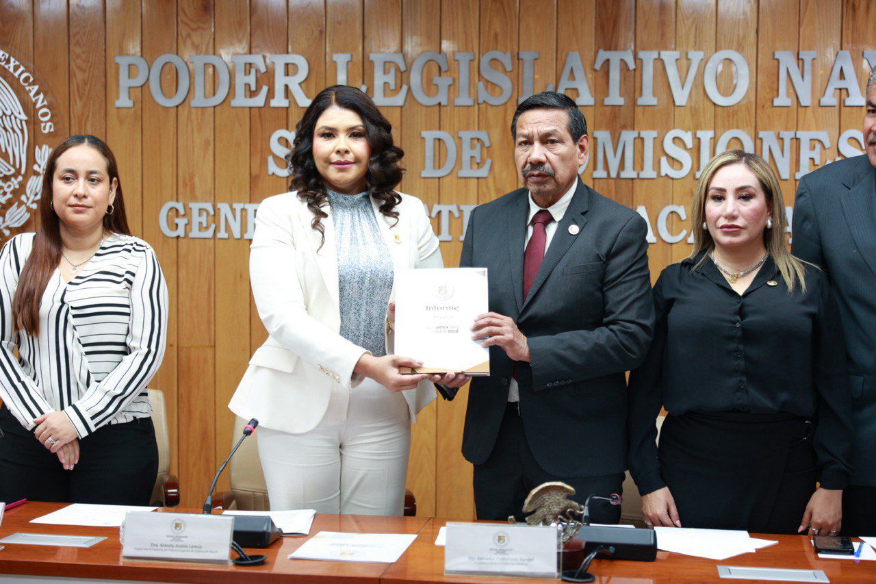 Reciben diputadas y diputados informe del Poder Judicial