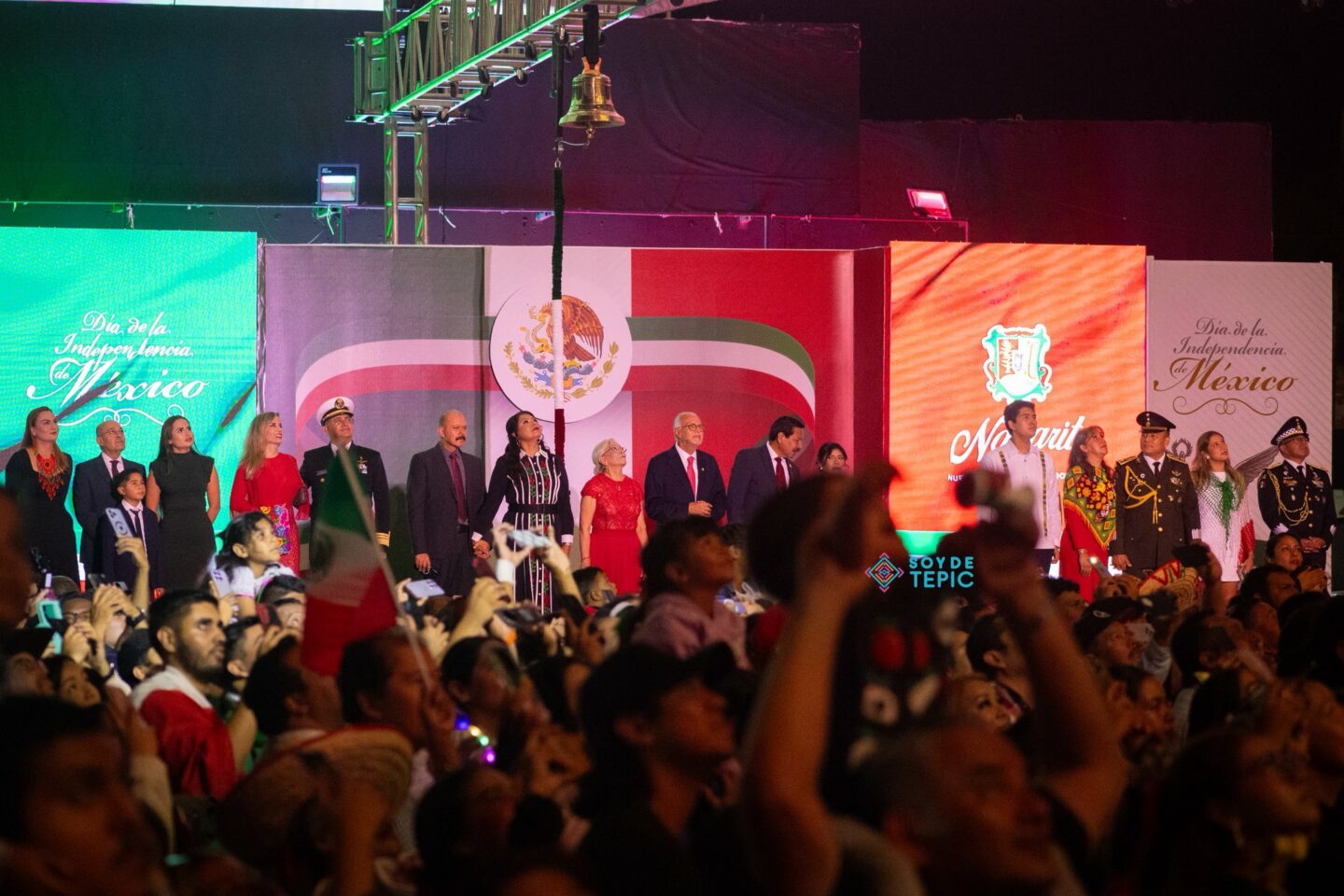 Histórico en Nayarit: El Grito de Independencia se trasladó al Foro Cultural de la Feria