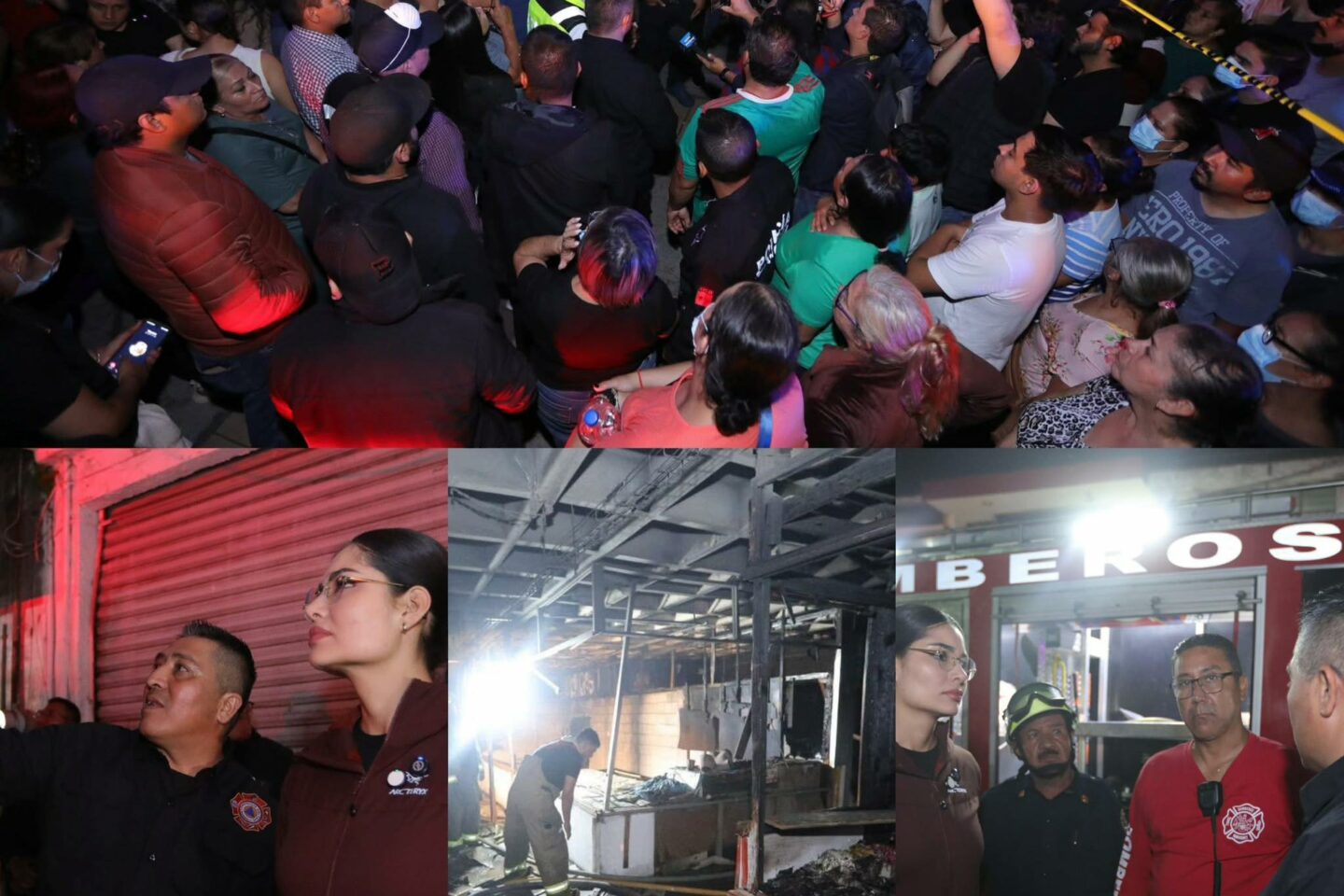 Se controla incendio en mercado de Tepic gracias a la rápida acción de autoridades