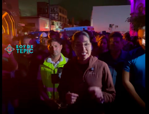 La presidenta de Tepic da declaración sobre incendio en mercado Juan Escutia